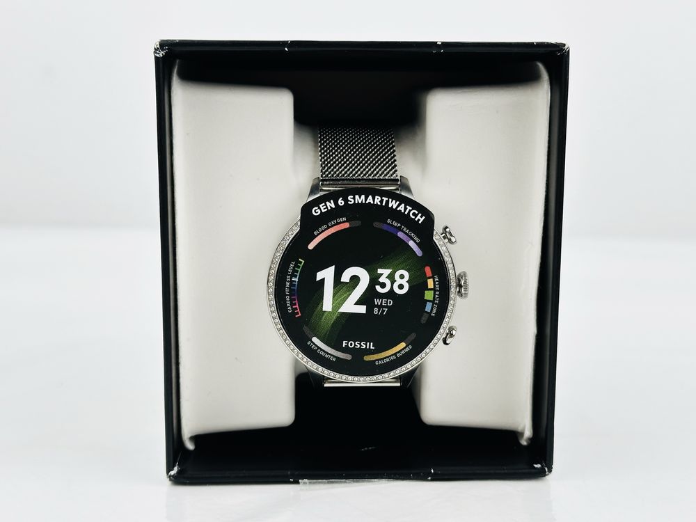 Смартчасовник Fossil Gen 6 Stainless Steel Mesh 2г. Гаранция!