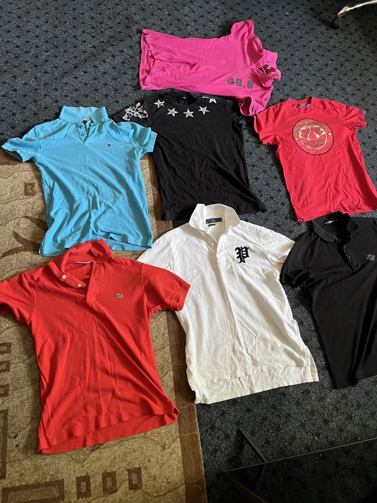 Lot tricouri Ralph Lauren/Polo/Zara/Adidas/Guess/Lacoste Original S