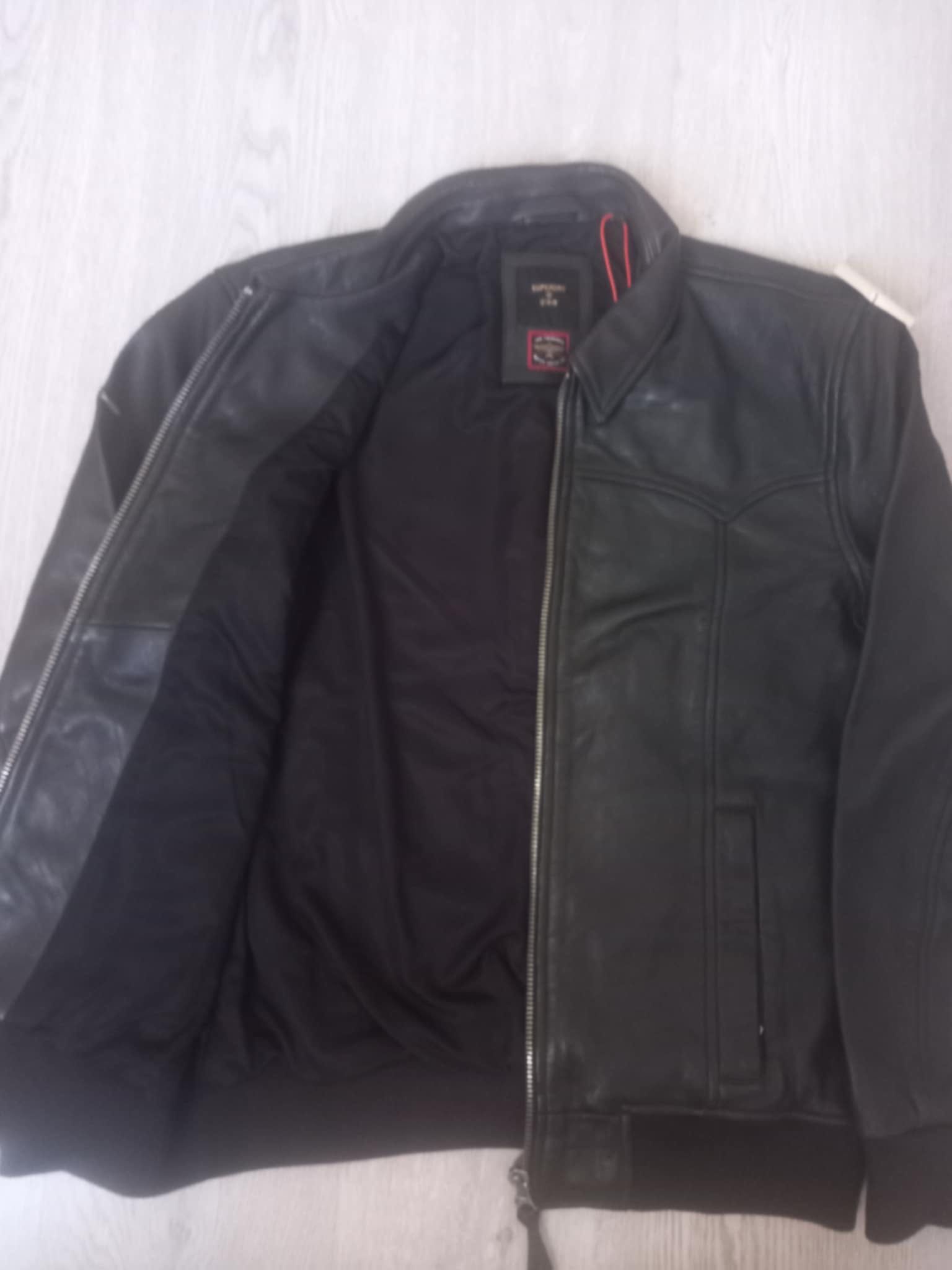 НОВО мъжко яке от естествена кожа SuperDry