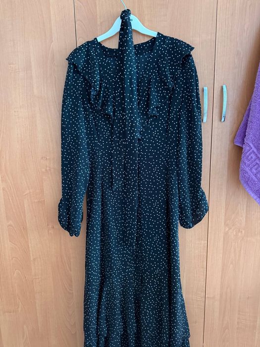 Черный горошка көйлек сатамын