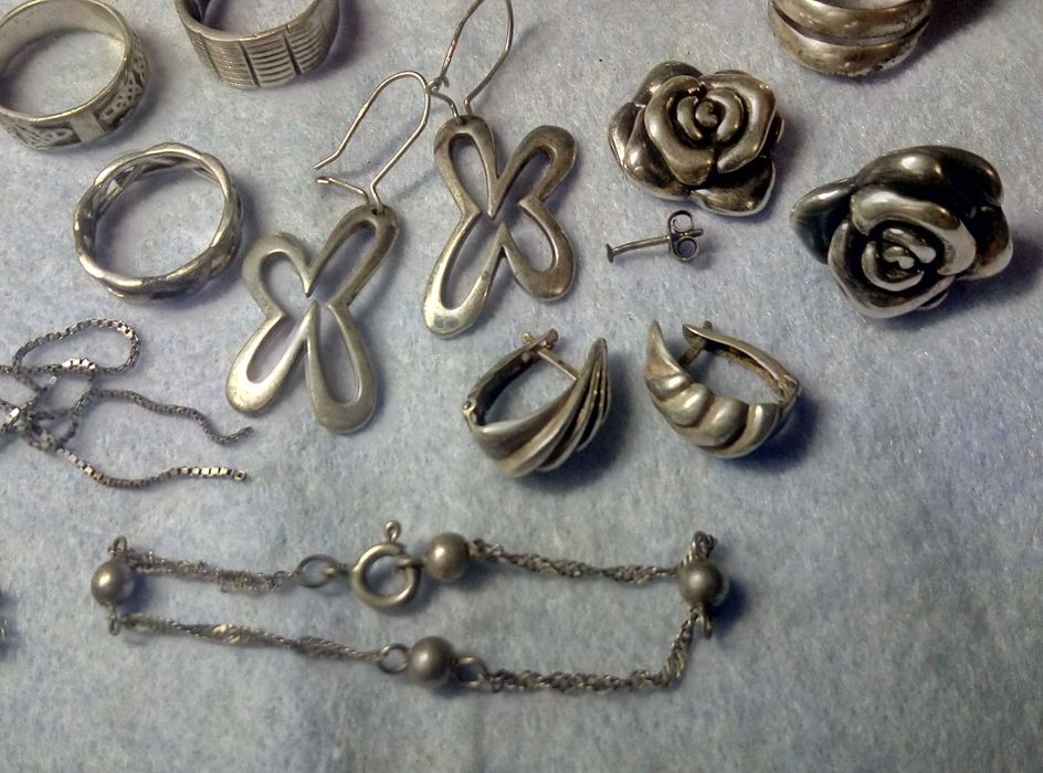Лот СРЕБЪРНИ БИЖУТА Сребро 925 Може и На Бройка По Договаряне