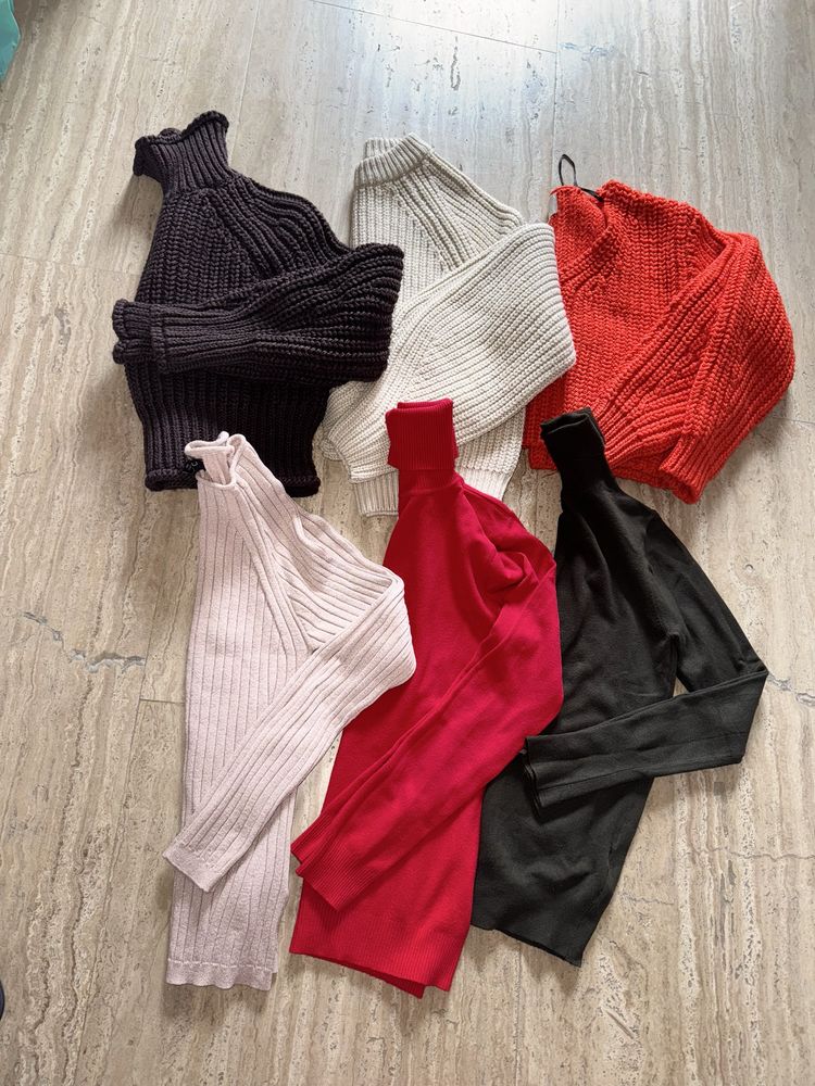 Дамски зимни блузи и пуловери Zara, Bershka, H&M, Reserved