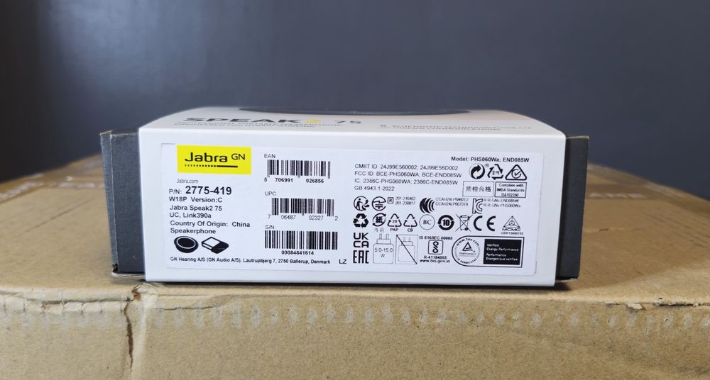 Sistem de Conferinta Bluetooth, Jabra, Speak2 75, USB-C, Negru