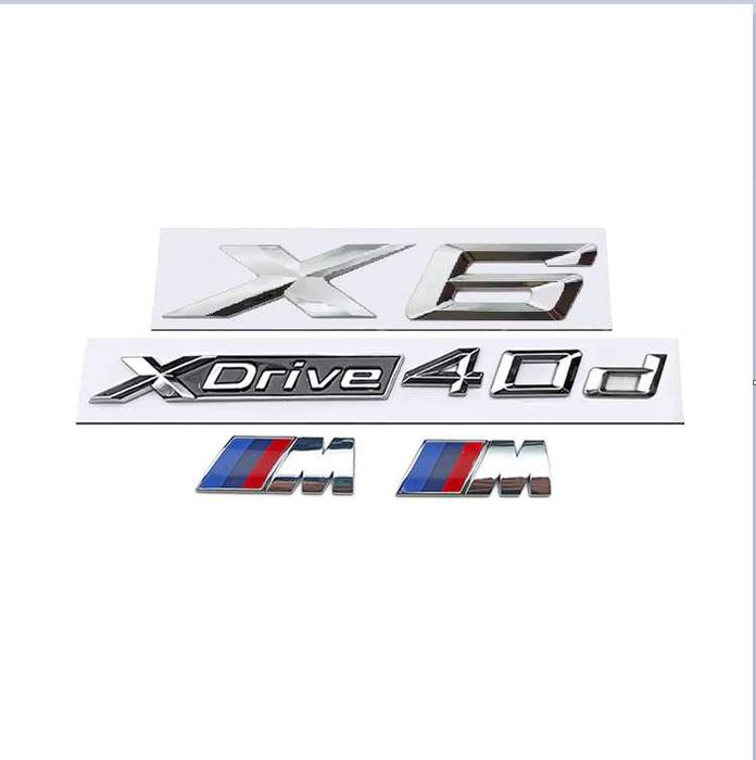 SET embleme BMW X6 M xdrive40d / emblema sticker stema sigla ornament