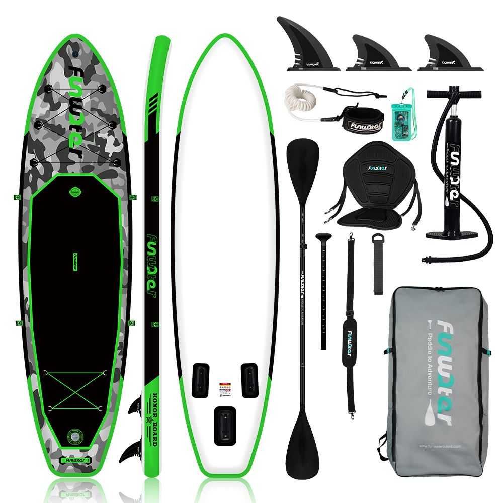 Надуваем падълборд FunWater Honor 330cm каяк седалка Paddle Board SUP