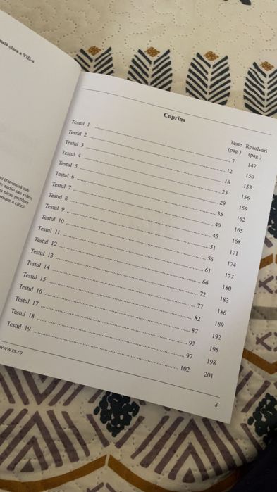 Culegere teste EN română