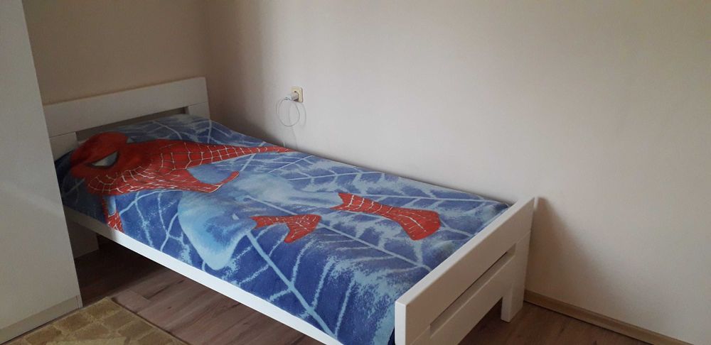 Легло масив бяло  90/200