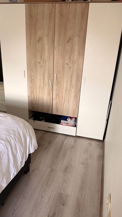 Комплект: Гардероб, 2 бр. нощни шкафчета, комода за обувки и антре