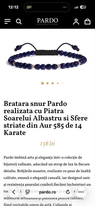 Bratara snur Pardo