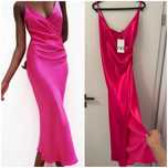 Rochie vara, fucsia - zara - xs