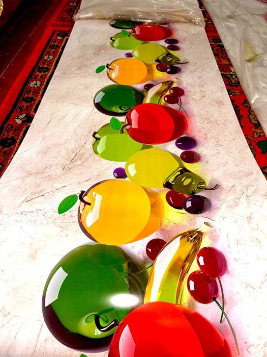 Кухонный фартук Панель для кухни • Фартук для стен • Фартук с Фрукты /