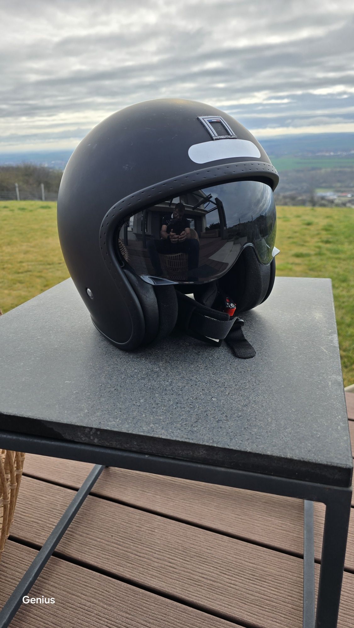 Casca moto open face Nox Premium