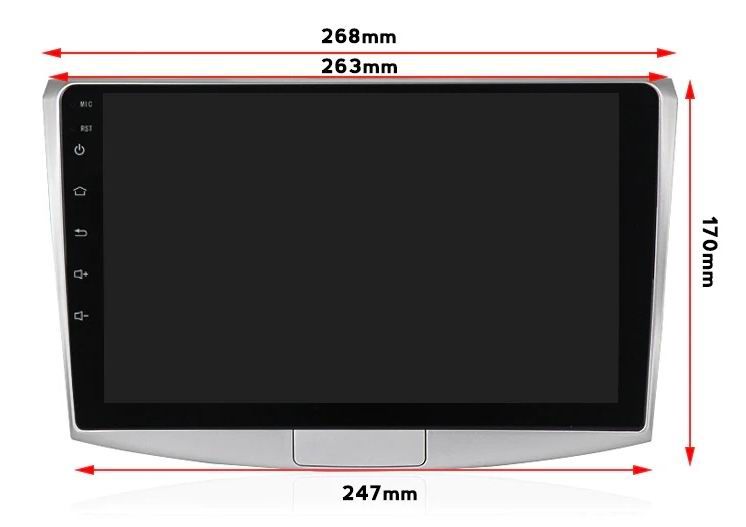 Navigatie Android -10 inch-VW Volkswagen Passat B6 B7 CC -dedicata
