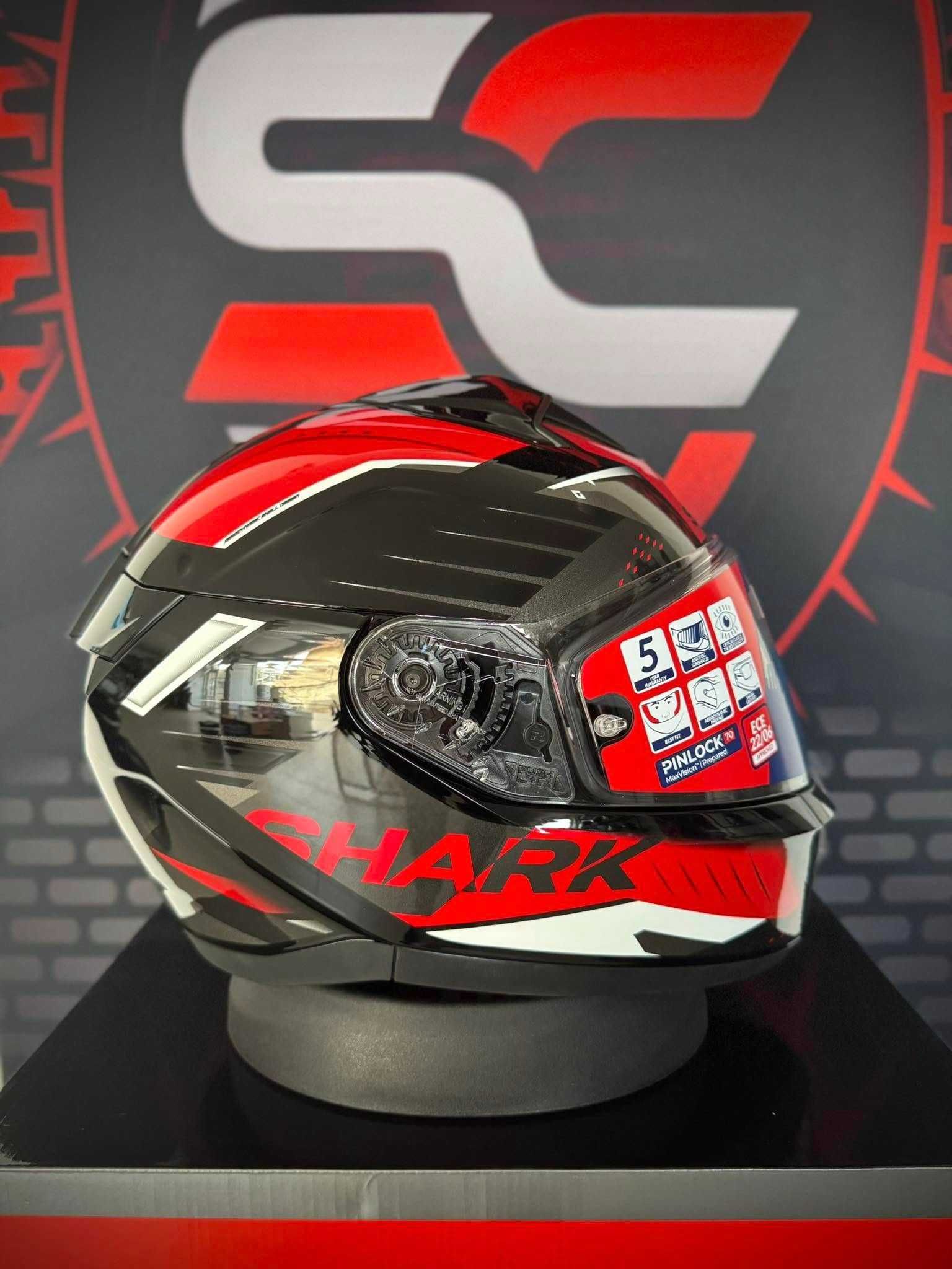НОВА Каска Shark Ridill 2 Bersek Black/Red Размер Л