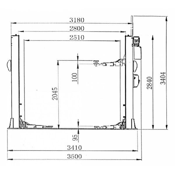 Elevator 2 Coloane 5 tone - REIHMANN RHM 250 PRO