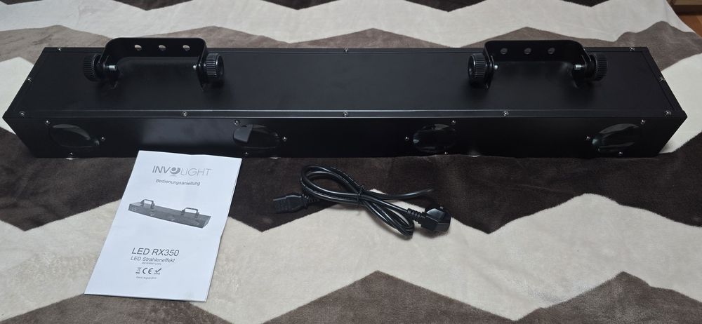 Joc de lumini Involight LED RX350 – efect de raze luminoase RGBWY
