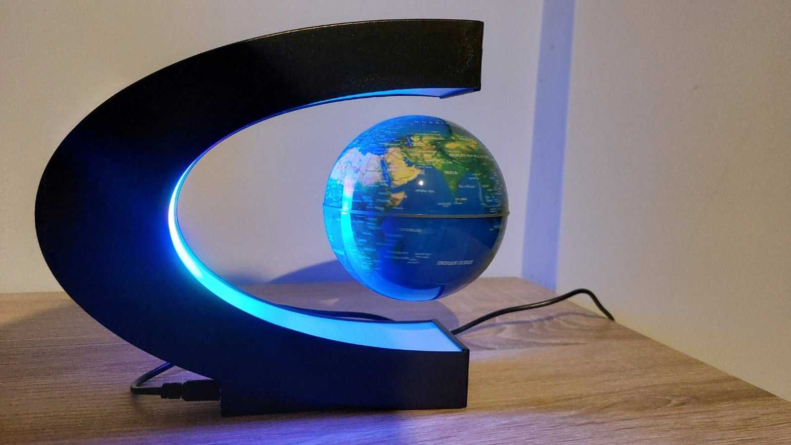 LED лампа глобус, Floating Globe, Левитиращ, 10 cm