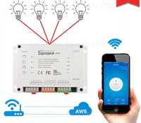 Smart home управлявай през телефона до 4 уреда смарт хоум sonoff wifi