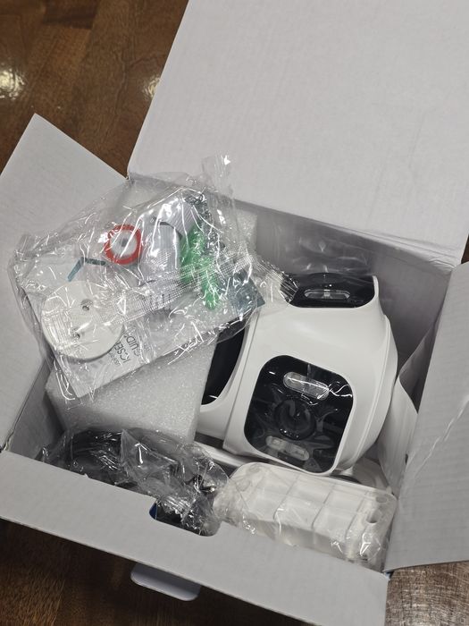 Външна 6K IP Система — 3-в-1 (2 фиксирани + 1 PTZ) с 256 GB карта паме