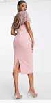 Rochie ASOS roz pudra marime S/M (36/38)