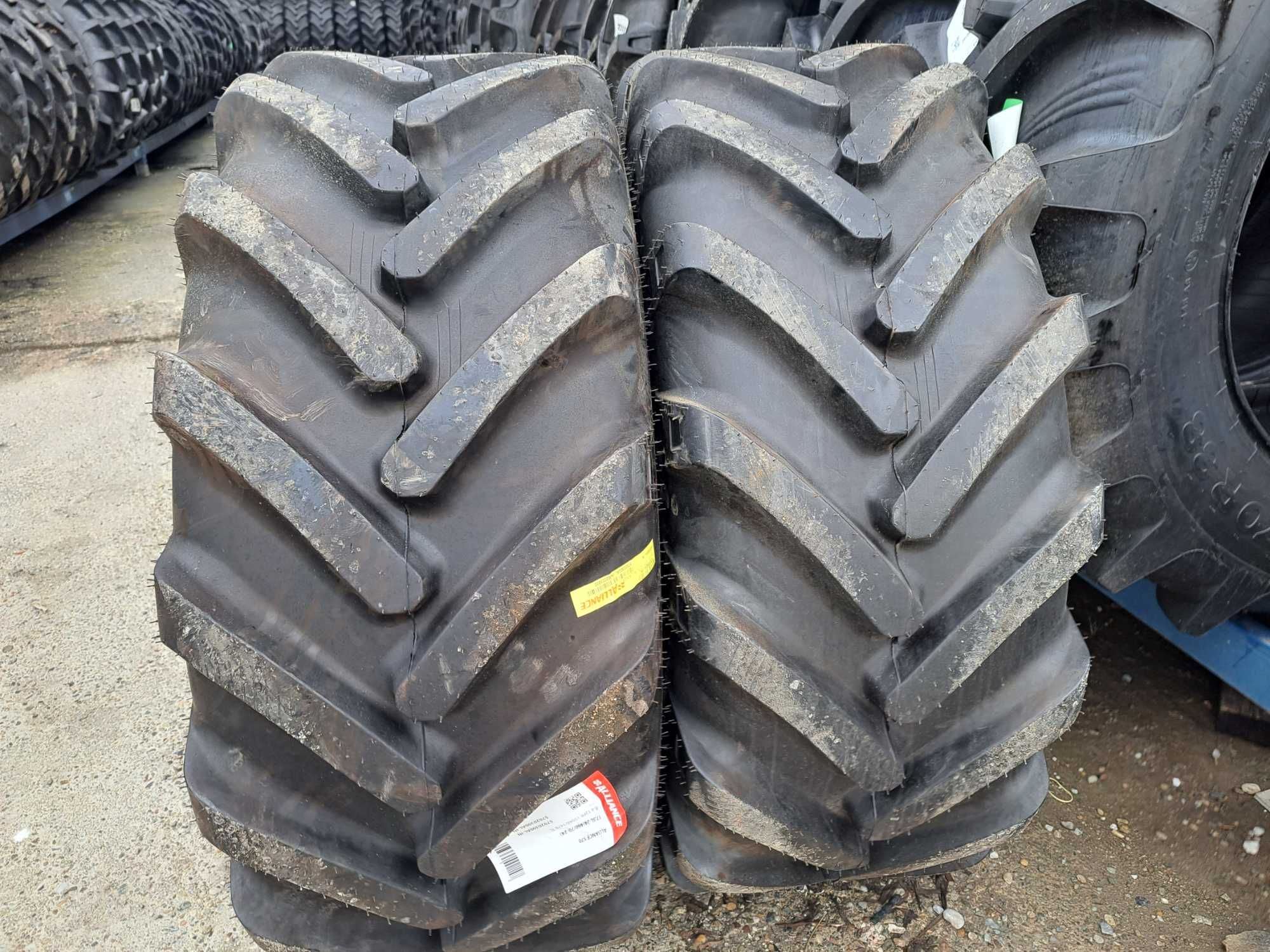 Anvelope noi 17.5L-24 ALLIANCE cu 12 pliuri cauciucuri pentru TRACTOR