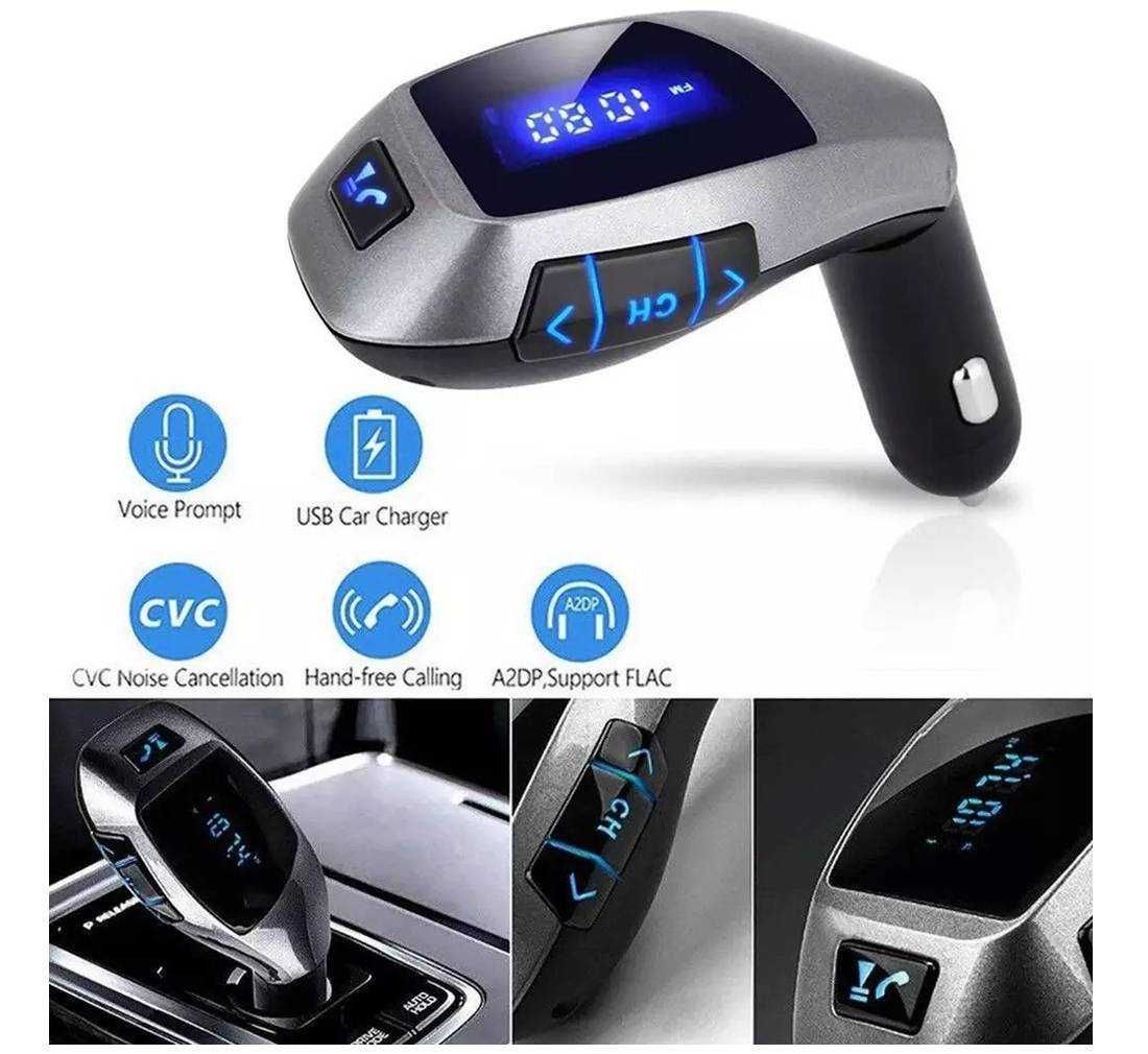 Автомобилен трансмитер X6, X7, блутуут, BLT, FM, USB, MC, 12VDC, 24VDC
