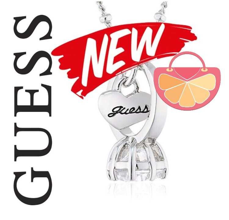 GUESS – Сребристо колие с кристали Swarovski "WILL YOU MARRY ME?" нов