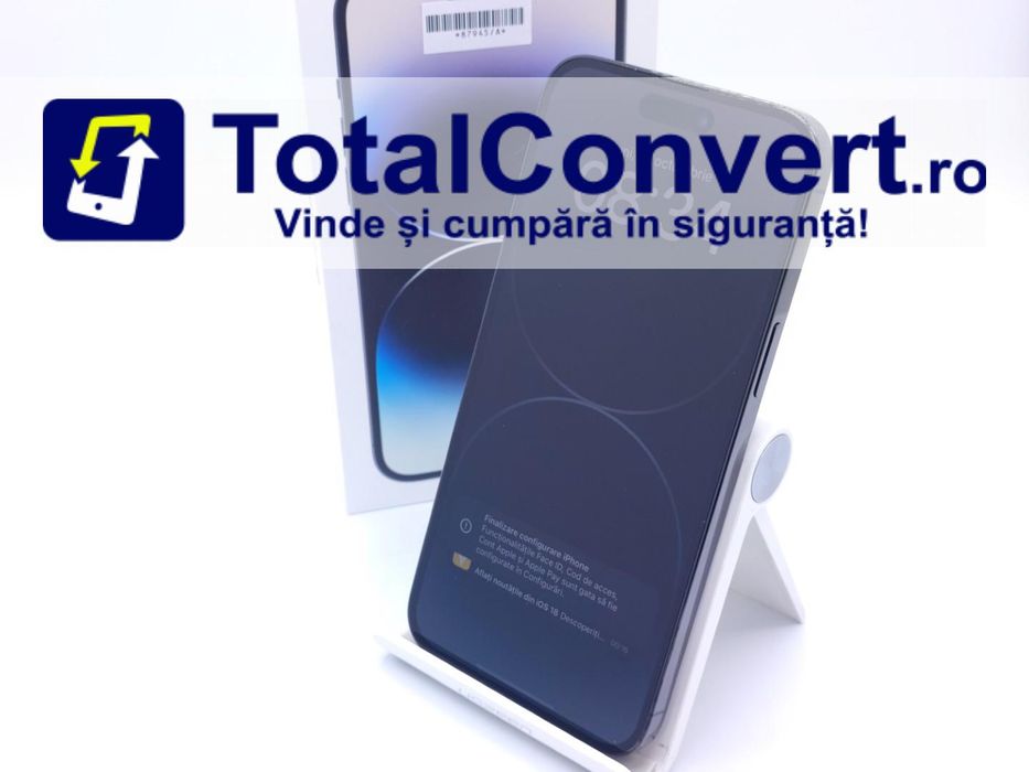 Apple iPhone 14 Pro Max 128GB Space Black, Garantie 24 luni | #D87945