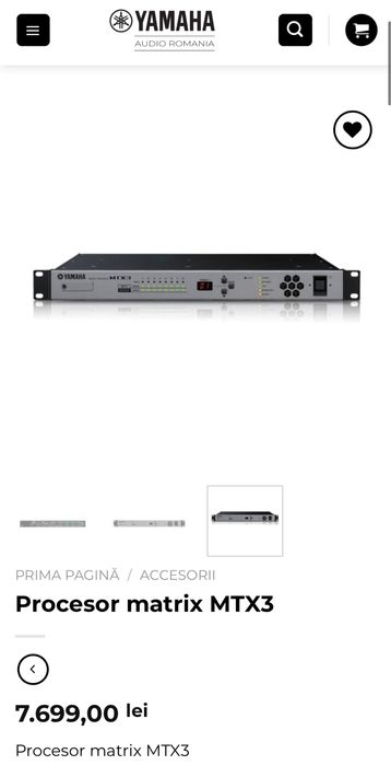 Fane Amanet: Procesor Audio Yamaha Model MTX3 Nou