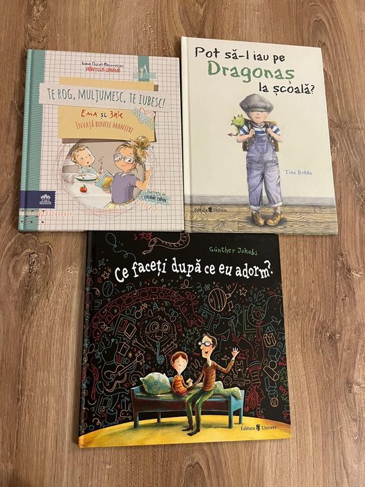 Set 3 cărți pentru copii - emoții și dezvoltare personală