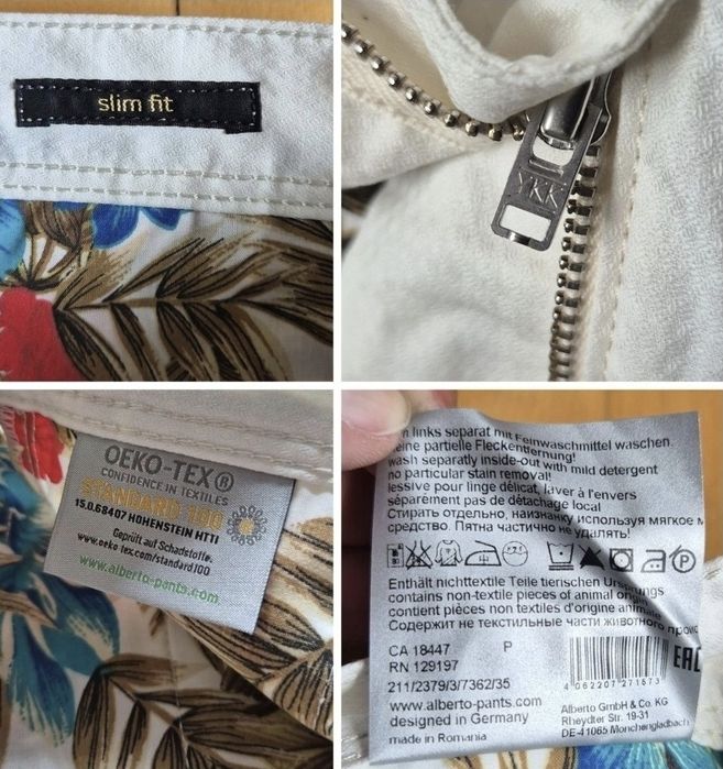 Pantaloni de vara Alberto bărbați, Model: Rob DS Light Structure W34