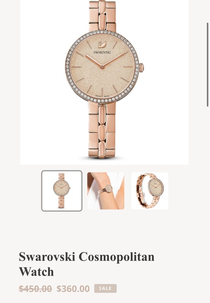 Swarovski - Часовник COSMOPOLITAN