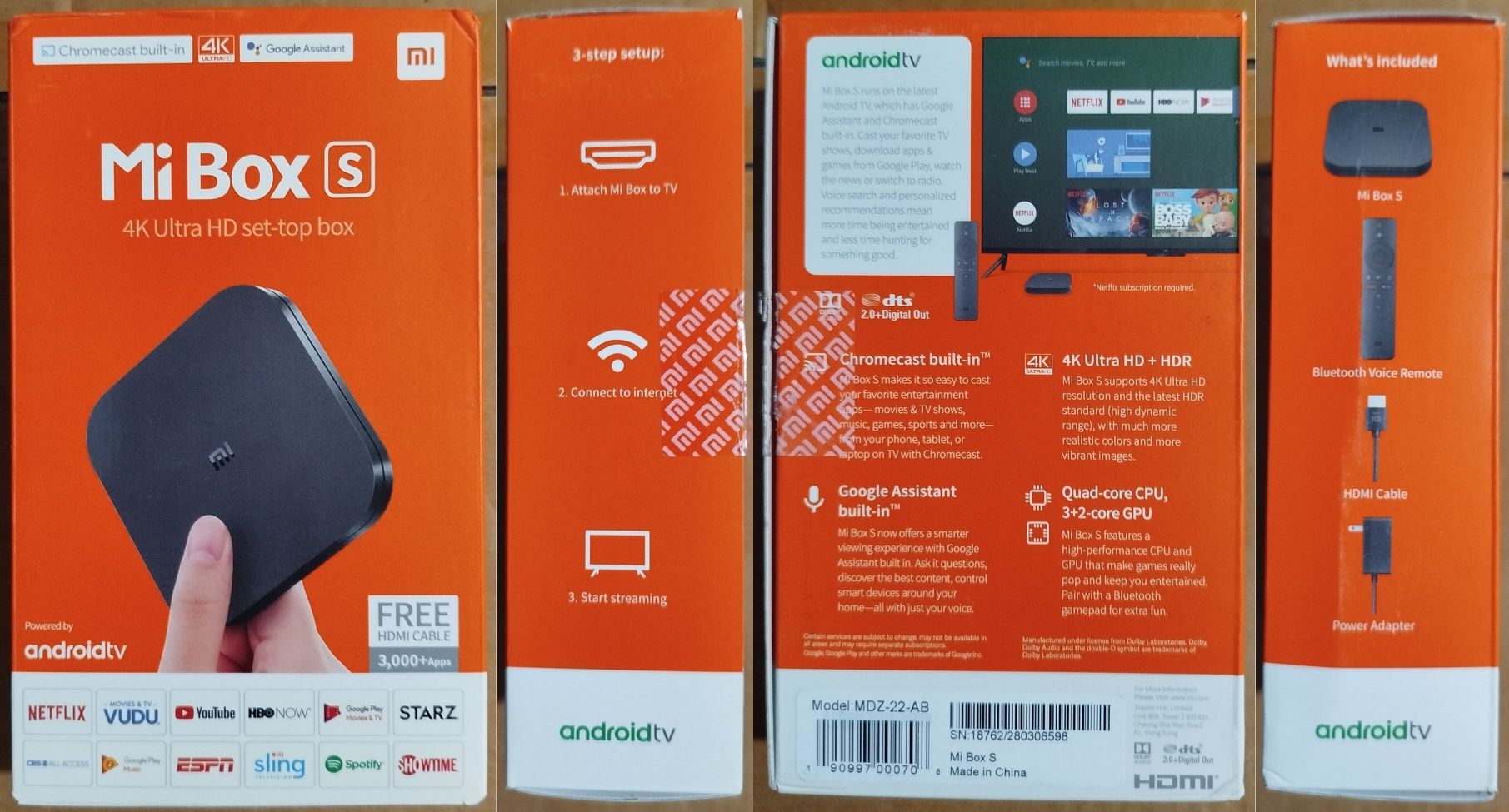 ТВ-приставка Mi Box S в идеальном состоянии (возможна доставка)