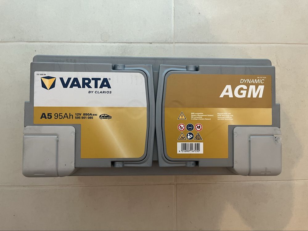 Чистно нов акумолатор VARTA 95AH AGM.