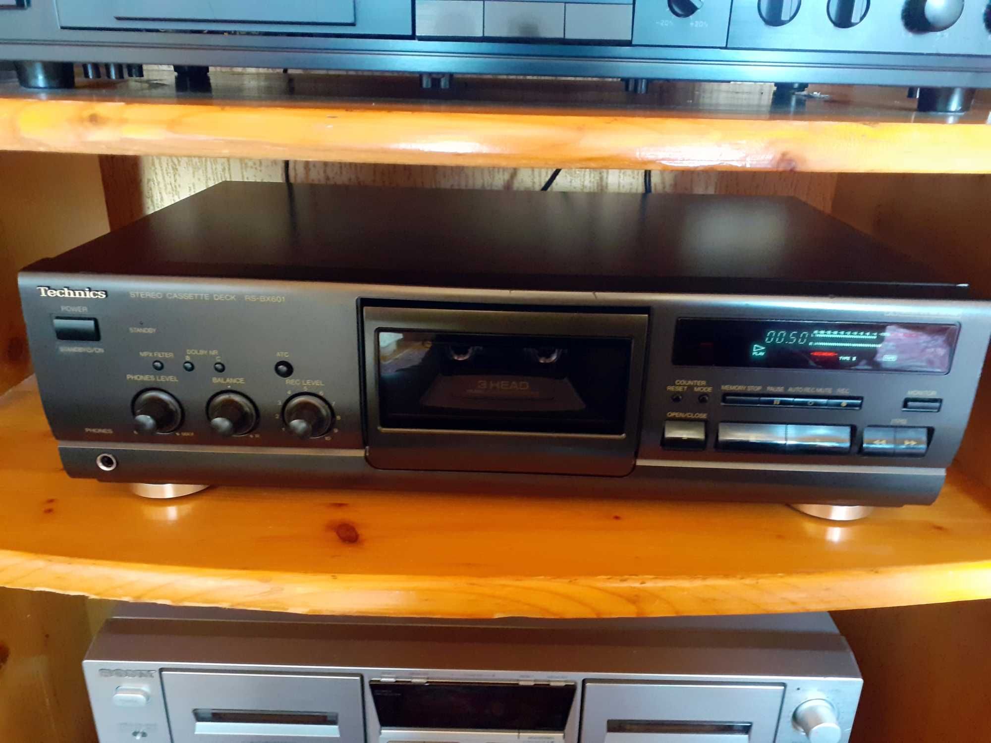 Идеален дек Technics RS-BX 601- 3 глави и 3 мотора-Японски ,като Нов
