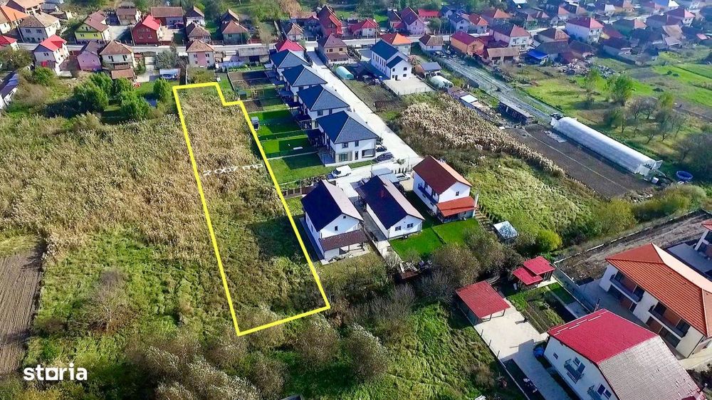 Teren 2.000 mp, proiect 2 duplexuri, Chinteni, posibilitate parcelare