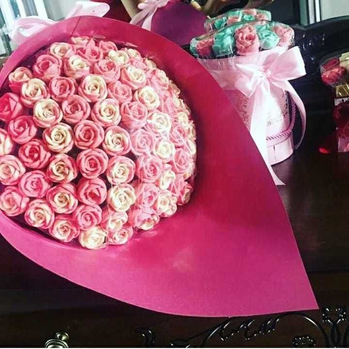 Шоколадные розы, букет, цветы, подарок