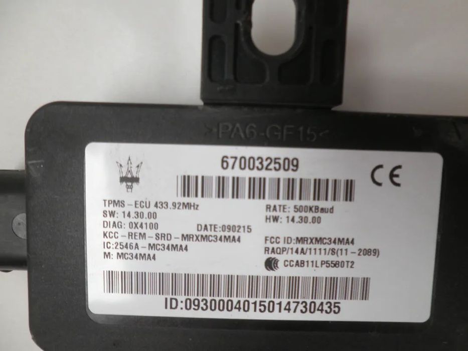 Modul Presiune Roti Maserati Ghibli , Levante, Quattroporte, 3.0 V6 670032509