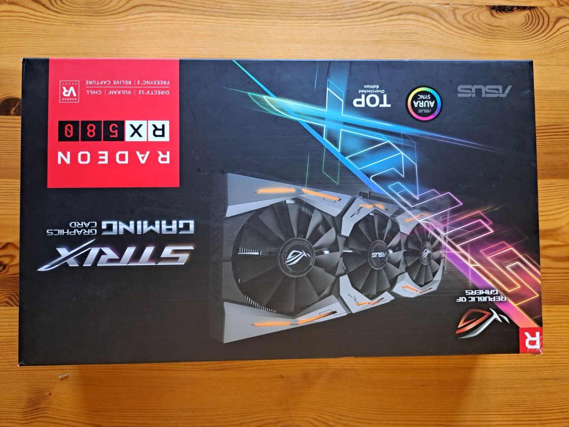 Placa video ASUS Rog Strix RX 580 8GB Top OC