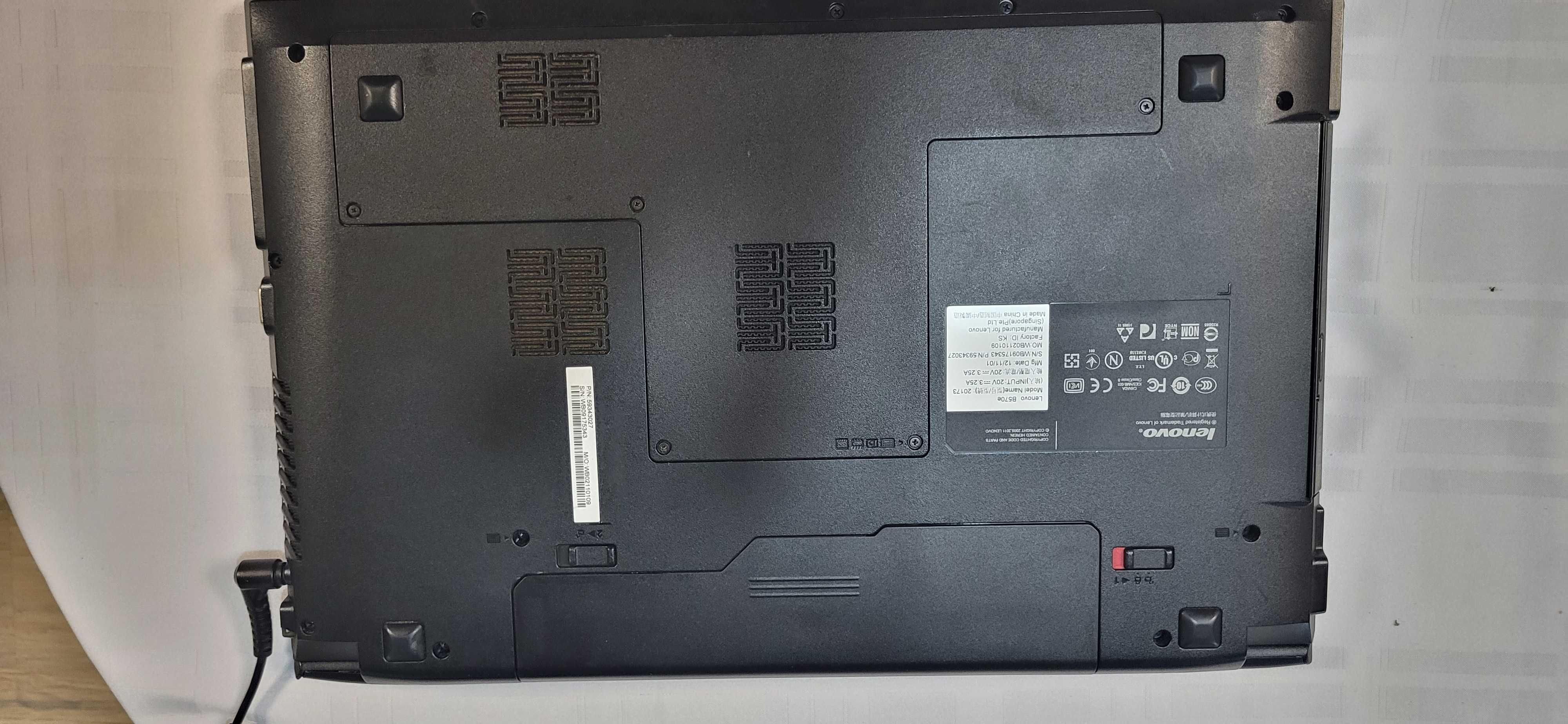 PC Lenovo B578e, core i3-2328M 256 GB Intel SSD