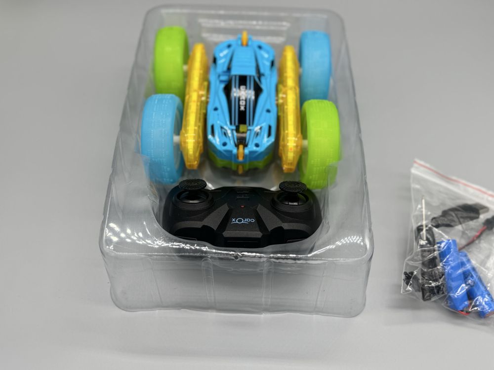 Каскадна количка с дистанционно CAROX SPRAY CAR, светеща, въртяща се