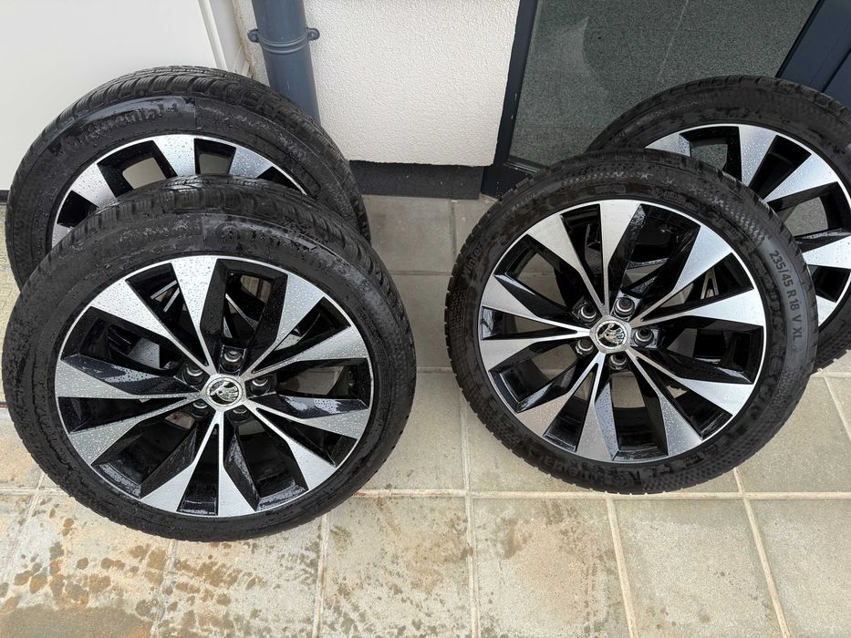 Джанти за Skoda Superb - Cassiopeia 18 цола със зимни гуми Continental