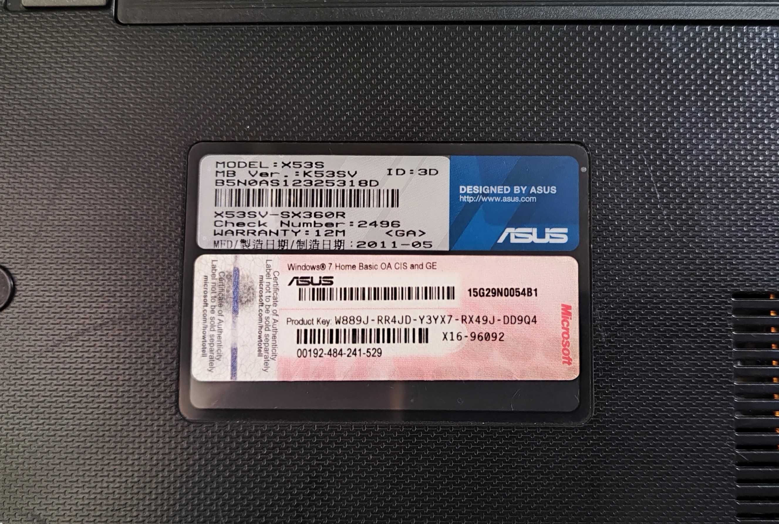 Ноутбук Asus K53SV