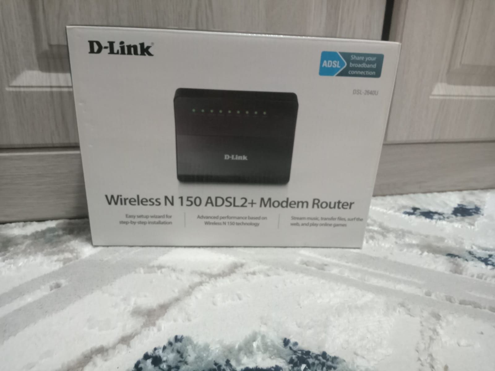 Вай-фай роутер D-Link Wireless N 150 ADSL2+modem router