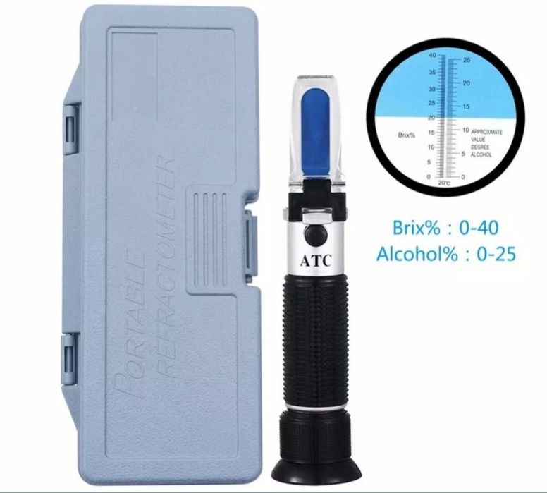 Захаромер две скали вино джибри рефрактометър