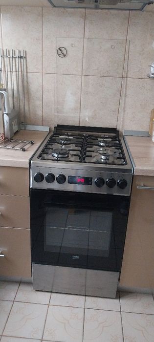 Aragaz Beko mixt, inox, 2024