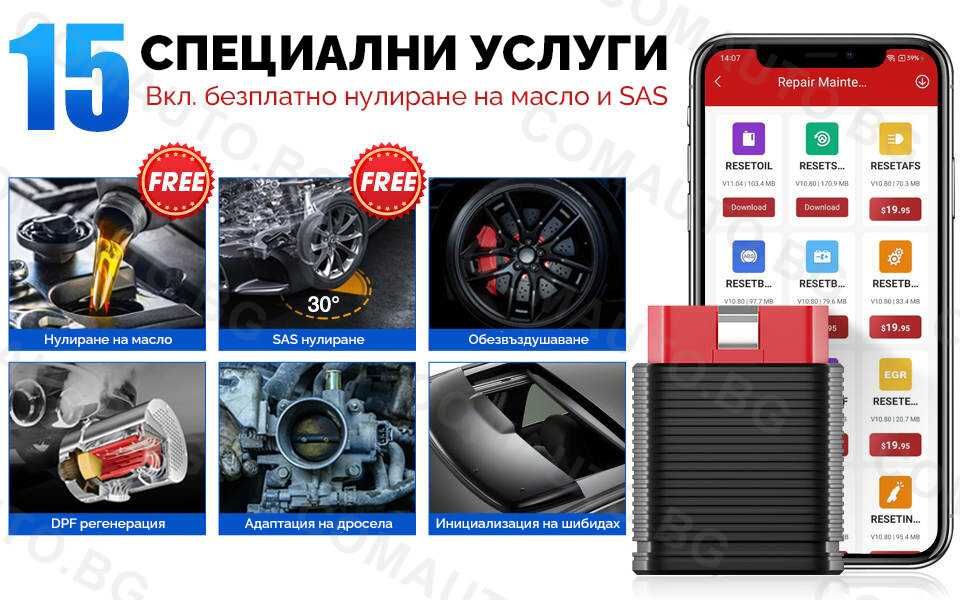 Автодиагностика Kingbolen Ediag Mini - доживотни актуализации OBD2