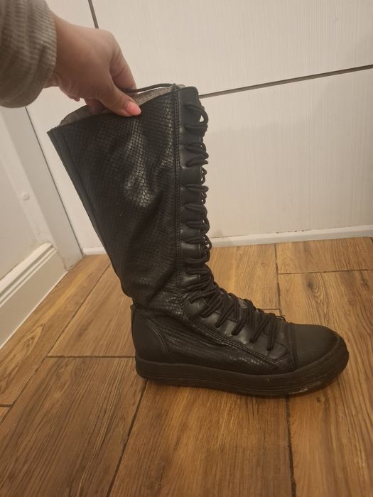 Дамски ботуши естествена кожа- Shano shoes