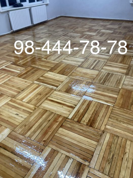 Шлифовка пол паркет укладка ламината
