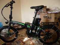 Vând bicicletă electrică Myria Traveller MC 3 pliabilă negru - verde